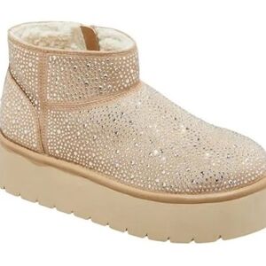 Wild Fable Glittering Beige Ankle Boots